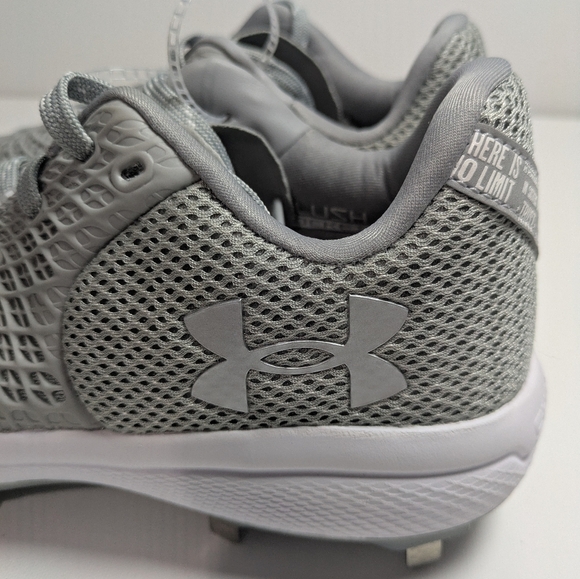 Under Armour Womens UA Glyde 2 MT Softball Cleats 11 Grey/Silver MSRP$95 - Picture 3 of 7